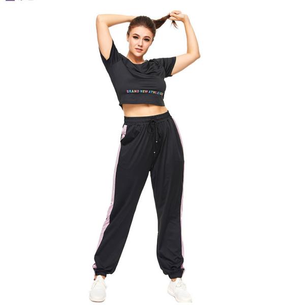 Buy cheap Polyester Spandex XS To 5XL Plus Size High Waisted Gym Leggings Black from wholesalers