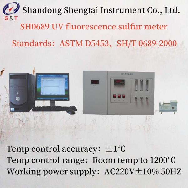 ASTM D5453 Ultraviolet Fluorescence UV Sulfur Analyzer AC220V±10% 50HZ