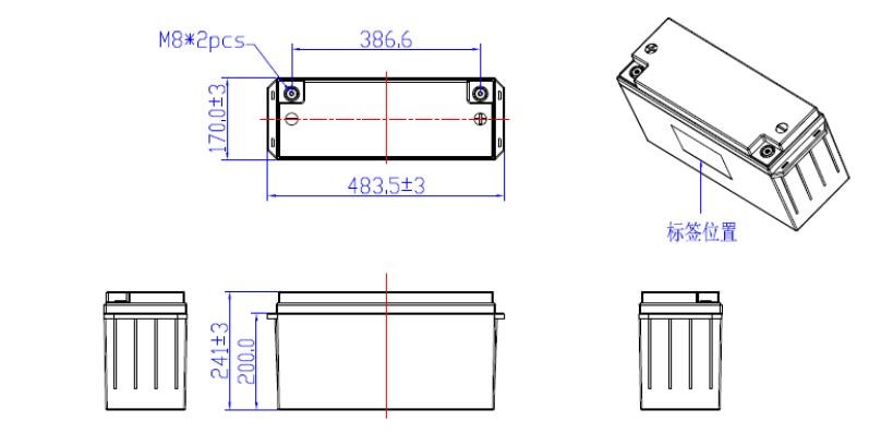 Deep Cycle Bluetooth Rechargeable Battery , Lithium Phosphate Battery 24V 100Ah