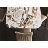Buy cheap Hotel Restaurant Marble Dining Table , Fashion Square Marble Top Table from wholesalers