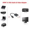 Buy cheap 1080p Hdmi Male to VGA Female with Audio Cable Converter Adapter for HDTV PC from wholesalers