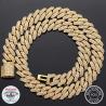 Buy cheap NGTC Moissanite Cuban Chain 925 Sterling Silver Miami Cuban Chain 13mm Width from wholesalers