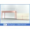 Buy cheap S/S + MDF + Glass + Lights Gold Jewellery Showroom Interior 3D Design from wholesalers