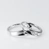 Buy cheap Special Circular Groove Design OEM 4g Simple Couple Rings Gold from wholesalers