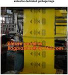 safety white transparent jumbo plastic garbage packaging asbestos waste bag,