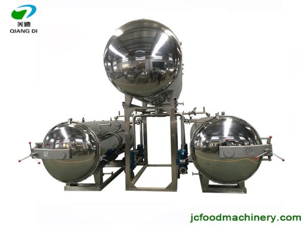 Buy cheap industrial semi-automatic electric autoclave sterilizer machine for bottles/pouches/bags/canned food from wholesalers