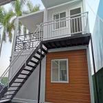 Aluminum Two Bedroom Prefab Container House 40ft Flat Pack Shipping Container