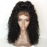 250gram 30 Inch Blend Curly Lace Front Human Hair Wigs