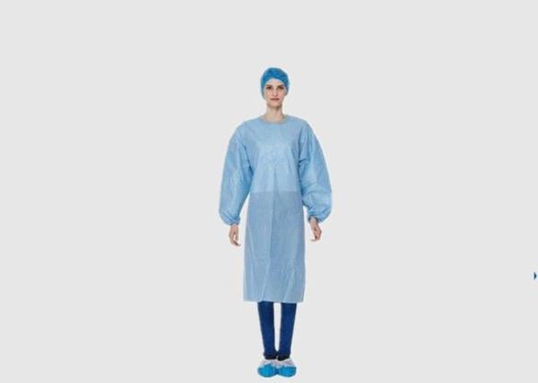 Buy cheap Light Weight Knitted Cuffs Disposable Theatre Gowns Blood Proof For Hospital from wholesalers