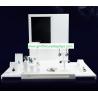Buy cheap White Acrylic CounterJewelry Display Set for Showcase Foldable Plexiglass Jewellery Stand With Back Panel from wholesalers