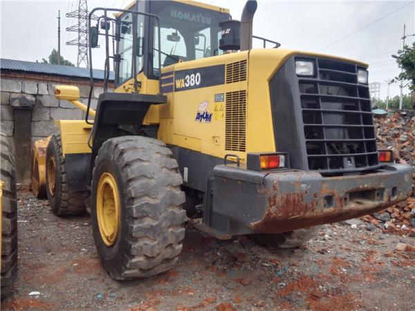 Buy cheap Second Hand Front Komatsu Compact Wheel Loader WA380-6 A/C Cabin 2014 Year from wholesalers