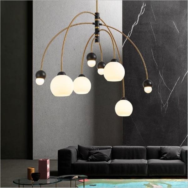 Buy cheap Nordic design creative glass chandelier living room bedroom dining room Willow Chandelier(WH-MI-362) from wholesalers