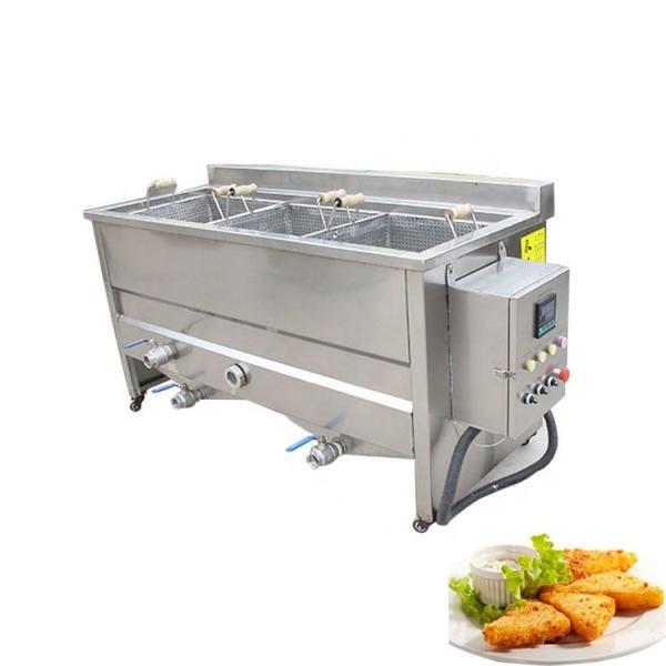 Buy cheap 2200*800*950mm Stainless Steel Fish and Potato Chips Frying Machine for Belgian Frying from wholesalers