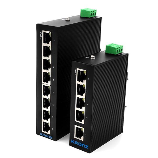Buy cheap Industrial Unmanaged DIN Rail Network Switch 8 Port 100Mbit/S from wholesalers
