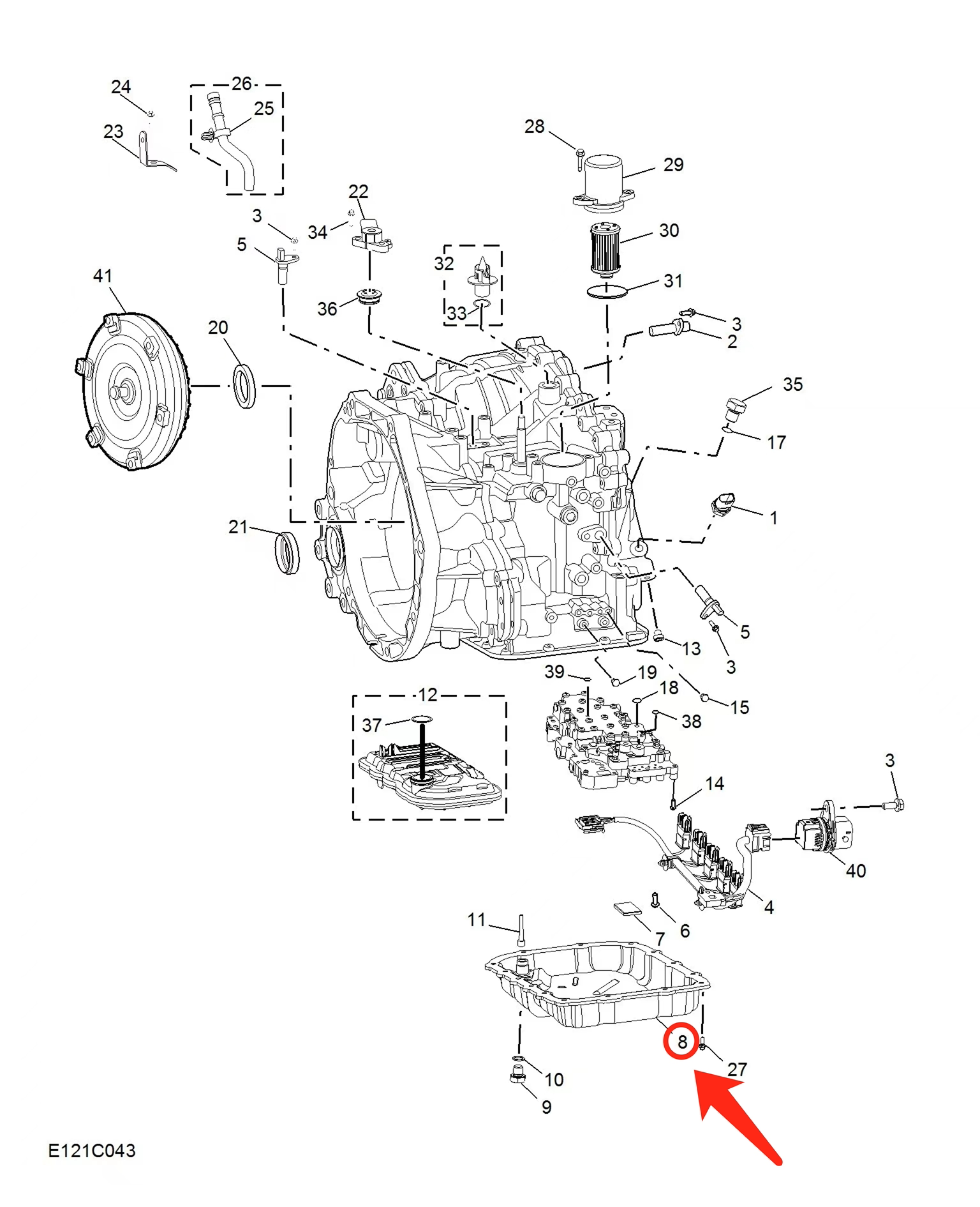 MG 2nd Gen ZS 2016-2023 CVT180 Transmission Oil Pan for Roewe i5 i6 PLUS RX3 PRO. MG MG5