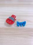 Red 2 Pin Waterproof Auto Wire Connectors / Water Resistant Electrical