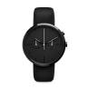 Buy cheap Trendy Design Stainless Steel Chronograph Watch Japan Movt Black Leather Band from wholesalers