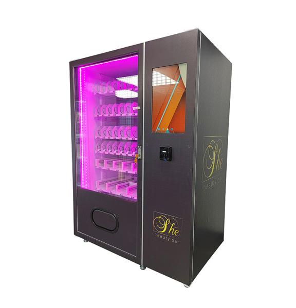 Buy cheap Shopping Mall Beauty 22'' Touch Screen Nail Eyelash Vending Machine with Coin Bill Acceptor from wholesalers