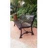 Buy cheap Polyester Powder Coated Wrought Iron Garden Bench Seat For School Campus from wholesalers