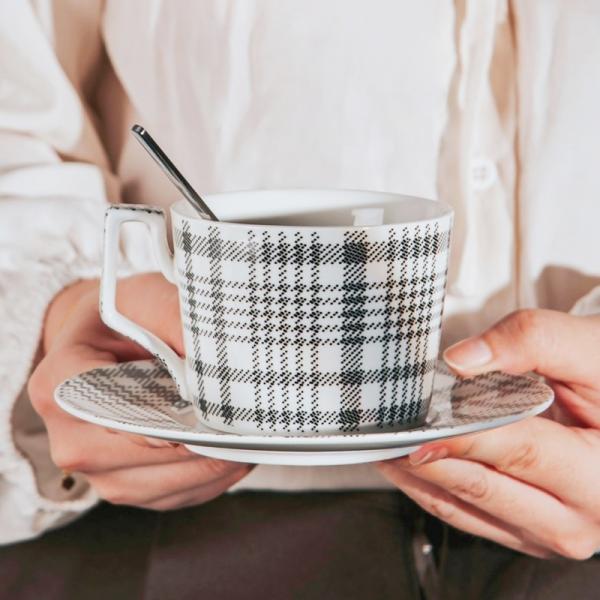Buy cheap Party Occasion Ceramic Porcelain Tea Cup And Saucer Set With Spoon In European Style from wholesalers