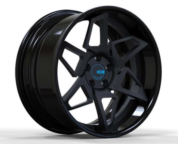 Buy cheap 6061 T6 Deep Dish Forged Wheels Round J Matt Black 19 Inch Rims from wholesalers
