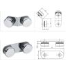 Buy cheap Customizable Glass Shower Hinge Brass Corrosion Resistance For Bathroom from wholesalers
