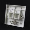Buy cheap White Color RJ45 2 Port SGS Network Cable Faceplate from wholesalers