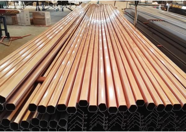 Buy cheap Rose Gold Aluminium Wardrobe Rail Tube , Extruded Aluminium Sections from wholesalers