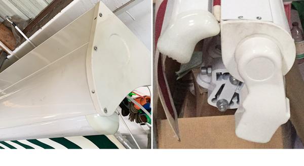 light open retractable awning / Both motor and manual control awning