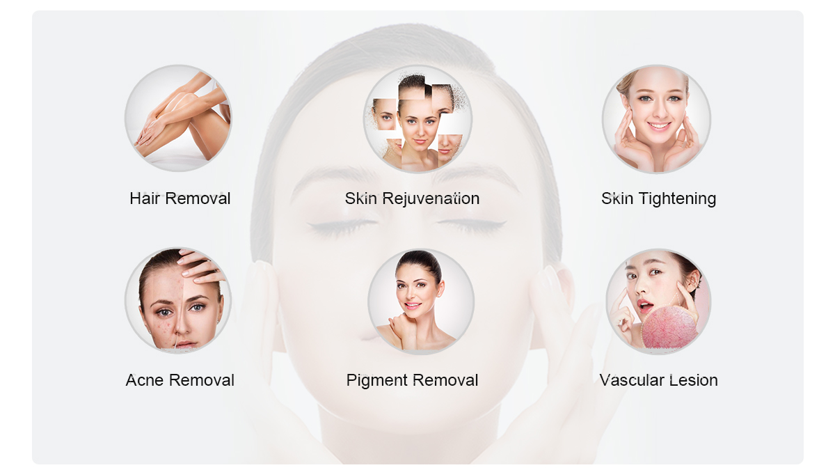 DPL IPL OPT E-Light Permanent Laser Hair Removal Skin Rejuvenation Beauty Machine