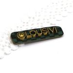 Green Leather Patches For Clothes Copper Material Logo Pattern OEM ODM