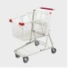 Buy cheap 100L American Style Metal Shopping Trolley Gray White Trolley Grocery Cart With TENTE Wheels from wholesalers