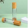 Buy cheap Collar Material AS Senior PAK Custom 15ml 30ml 50ml 80ml 100ml 120ml Serum Round Cylinder Cosmetic Wooden Bamboo Cream Airless Pump Bottle from wholesalers