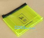 Pouch Slider plastic Zipper Folder PVC Clear cosmetic bag pencil pen packaging