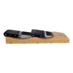 In-Drawer Kitchen Bamboo knife block Drawer Organizer and Holder
