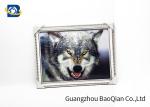 Flip Image 3D Wolf Picture , Dolphin 3D Animal Pictures Wall Decoration Art