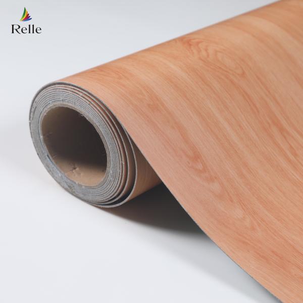 Buy cheap Oak Wood Look Vinyl Flooring Roll 1.8m-2m Width Heterogeneous Sheet Flooring from wholesalers