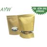 Buy cheap Multi Purpose Kraft Paper k Bag , ASTM Stand Up Kraft Coffee Bags With Valve from wholesalers