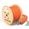 Buy cheap Round Yellow Fibre Optic Cable , PVC Lszh GJFJV 8 Core Fiber Optic Cable from wholesalers