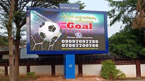 Buy cheap SMD3535 P10mm High Brightness Street Pole Advertising Boards from wholesalers