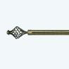 Buy cheap Luxury Extendable Bedroom Aluminium Double Curtain Rod Set With Iron Finial from wholesalers
