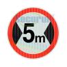 Buy cheap EGP Reflective Restriction Width Limit Road Sign Customized 600mm from wholesalers