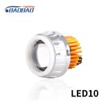 LED10 Double angel eye without fan motorcycle led headlight projector lens