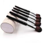 Glitter Handle 5pcs Goat Hair Makeup Brushes For Foundation And Concealer