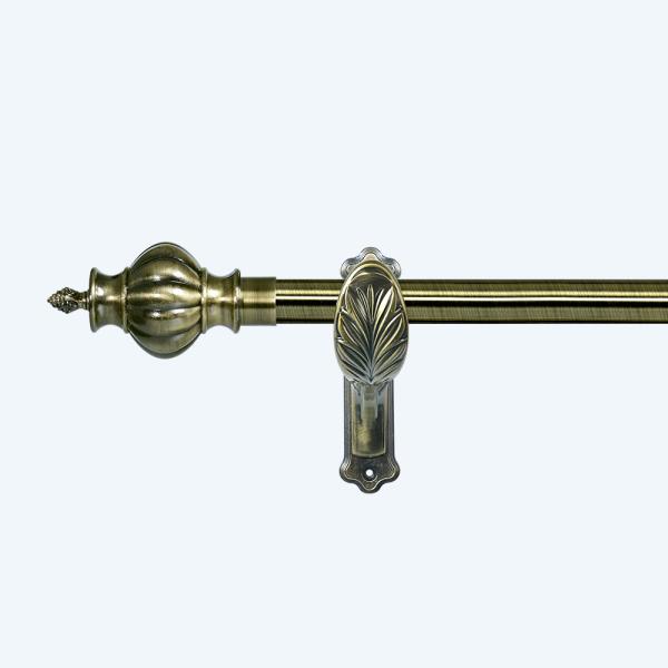 Quality 28mm Single Iron Curtain Rod with accessoris Speical design Living Room Decoration for sale