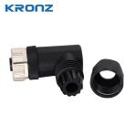 Industrial M12 Field-wirable Connector 5 Pin with IP67 Waterproof Angled Cable