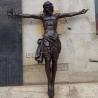Buy cheap Bronze Cross Jesus Statue Life Size Christ Religious Metal Garden Church Decor from wholesalers