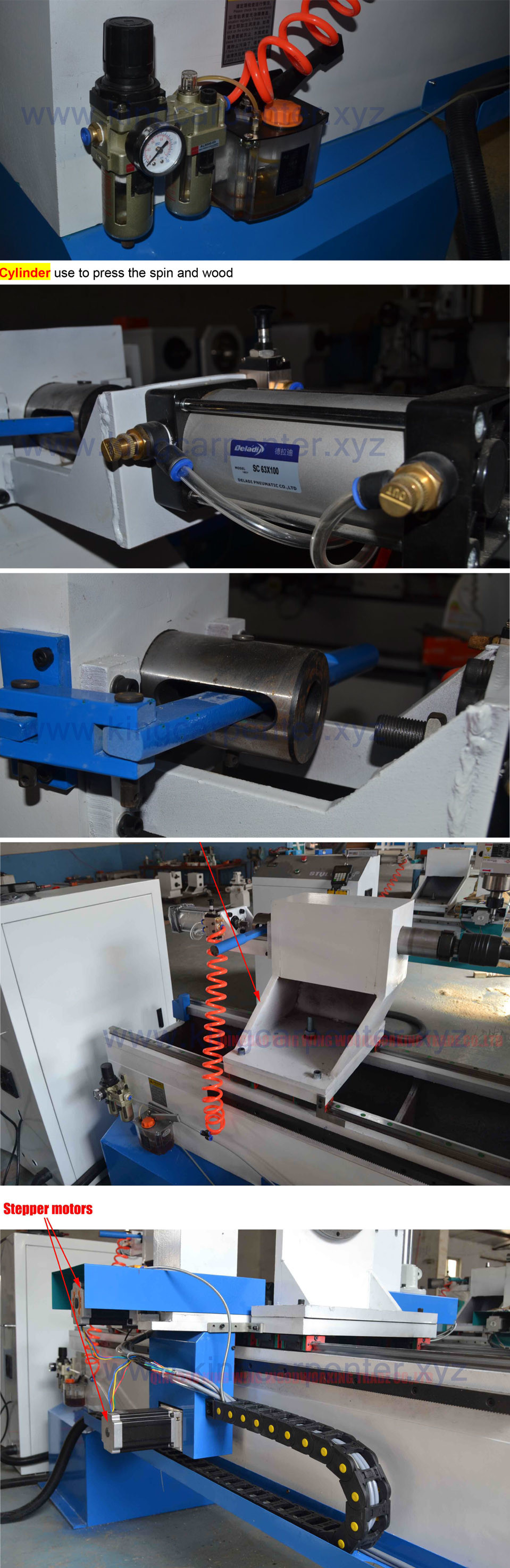 CNC wood turning machine DSP control easy to use CNC wood Lathe