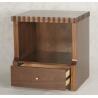 Buy cheap Low price competitive brown finishCustom made walnut wood 1-drawer night stand of hotel bedroom furniture,bed side table from wholesalers