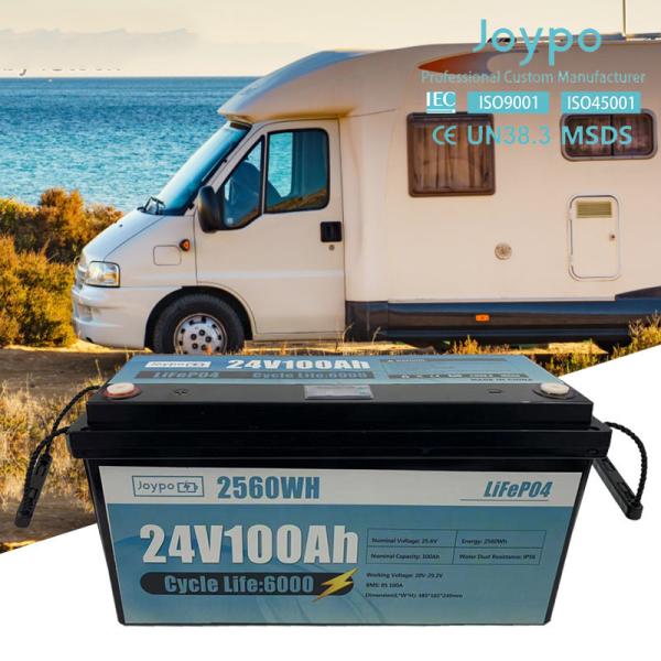 Buy cheap 24V 100Ah 200Ah RV Lithium Battery LiFePO4 Lithium Ion Camper Trailer Battery from wholesalers